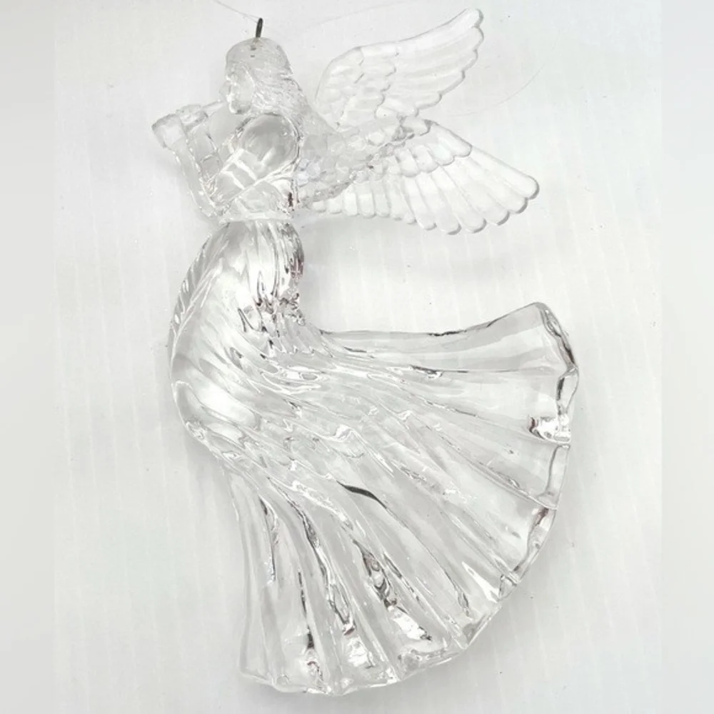 Vintage Clear Acrylic Musician Angel 6.5